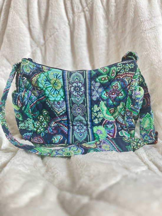 Vera Bradley Handbags - NWOT 2000's Vera Bradley Floral Crossbody Bag in Green and Blue